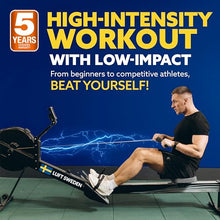 Luft Sweden Compact Rowing Machine for Home Use Black