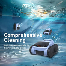 Cordless Pool Cleaner Robot, Pool Vacuum for Inground Pool & Above Ground Pool, Smart Navigation Self-Parking, LED Indicator, Wall&Waterline Cleaning Pool Robot up to 2150 Sq.ft