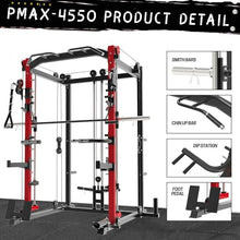 RitKeep Fitness PMAX-4550 Multi Functional Smith Machine Training System Black