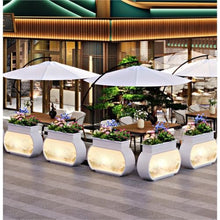YUHUAWF Garden Bench Planting Trough Splicable Combined Flower Box Planter Box with Bench