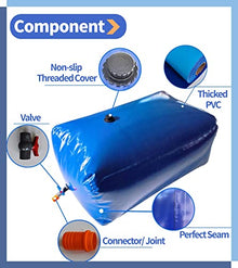 Water Storage Bag Water Tank Storage Bladder 50 100 500 1000 1585 Gallon, Emergency Water Storage Container Foldable Cistern for Watering Plants, Thicken Rain Collection Bag System(2x1.5x0.7m/2000L/52