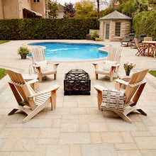 Arb Teak & Specialties Teak Folding Lounge Adirondack Chair Natural