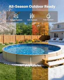 VEVOR 24-ft Round Above Ground Pool Liner, Overlap Pool Liners, Thickend Upgraded Gauge Vinyl, 48-to-54inch Wall Height, Designed for Steel Sided Above-Ground Swimming Pools
