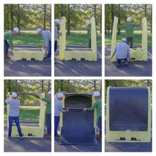 ENPAC Hardcover Spill Pallet Outdoor Storage with Drain, 6000 Lb Load Capacity, 66-Gallon Spill Capacity, Forkliftable, 65"x58"x69", 4-Drum EPA/OSHA Compliant