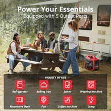 AMERISUN 2500-Watt Inverter Generator, Super Quiet & Lightweight Gas Powered Generator, CO Sensor, RV Ready Parallel Capable, Long Run Time for Camping, Tailgating and Home Use