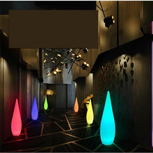 OUFULA Modern Landscape Lamp USB LED Remote Control Creative Water Droplet Lawn Light Waterproof IP65 for Hotel Garden (H120cm(1pcs))