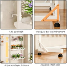 3 Tier Metal Plant Stand With Pegboard, Floor Display Rack For Indoor