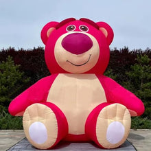 HOAELOS Inflatable Giant Pink Strawberry Bear 13.1 Feet