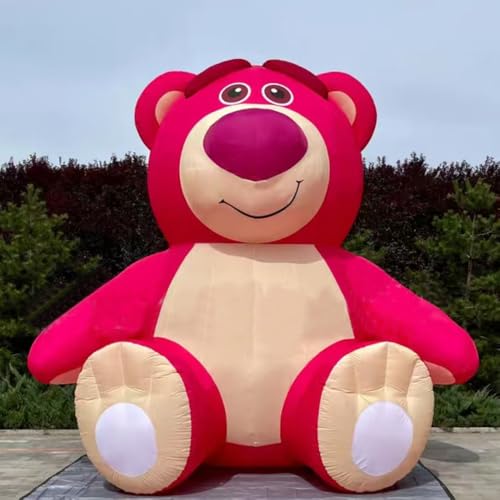HOAELOS Inflatable Giant Pink Strawberry Bear 13.1 Feet