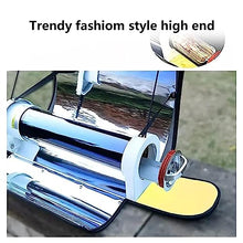 Portable BBQ Solar Grill & Oven, 4.5L Large Capacity Camping Stove with Thermometer, for RVing, Hiking, Hunting, Fishing
