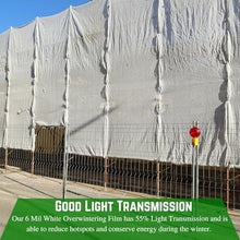 Farm Plastic Supply - 6 Mil White Plastic Sheeting - Overwintering Film, 6 Mil White Plastic Film, Greenhouse Plastic, Durable Plastic Sheeting (16' x 150')