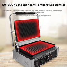 Electric Countertop Griddle Grill Stainless Steel Flat Griddle Hotplate Bbq Kitchen Grill Adjustable Temp Control Restaurant Grill for Camping Outdoor Tailgating Kitchen Home Barbecue,811b