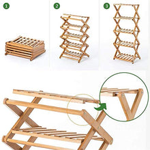 MIIKHI Plant Stands,Flower Stand,5 Layers Wooden Folding Decorative Garden Shelf Shelf Displaynishings/a/68X26X94Cm