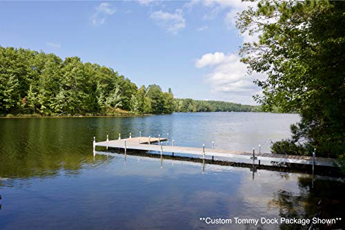 Tommy Docks Complete Dock Package 8 FT Aluminum Frame Cedar Decking