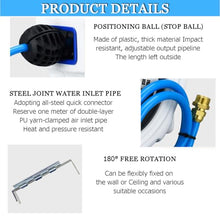 Automatic Telescopic Hose Reel,Retractable Garden Hose Reel,180° Swivel Base,10+1m/12+1m/15+1m/20+1m,Adjustable Output Tube Length (20m)
