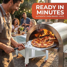 Garvee 32" Outdoor Wood‑Fired Pizza Oven,Stainless Steel Grill Oven
