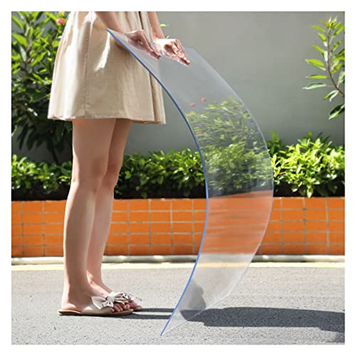 WIGING PC Endurance Plate, 0.6m/0.8m/1m/1.22m/1.56m Polycarbonate Transparent Plastic Sheet, Outdoor Garden and Greenhouse Covering, Easy to Cut (Color : Clear, Size : (WxL) 1.56x18m)