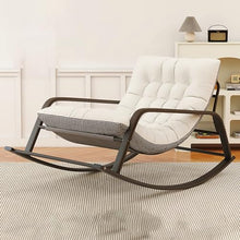 KLNBV Adjustable Rocking Chair,Metal Rocking Chairs with High Back,Glider RockerChair with Armrest,Oversized Patio Rocking Chair,Modern Rocker Chairs for Living Room Bedroom Offices,Supports 440LBS