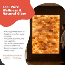 PSW Himalayan Salt Wall Kit, 28x40 Inch, with Full & Half Bricks, Salt Adhesive, LED Strip, Visual Installation Guide