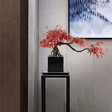 Artificial Bonsai Simulation Bonsai Tree Indoor Artificial Maple Leaf Bonsai Tree for Home Living Room Hotel Lobby Decoration Simulation Plant Bonsai Trees for Home Office