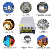 AC 220V to 12V 24V 36V 48V Power Supply 360W 400W 480W 500W 600W 720W 800W 1000W 1200W Switching Power Supply Transformer SMPS (Color : 720W-1200W, Size : 110/220V±15%_DC36V_1200W)