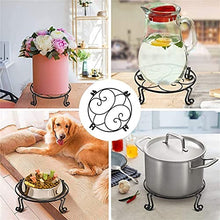 Metal Plant Stand-Heavy-Duty Round Planter Stand Large Indoor And Outdoor