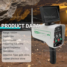 High Sensitivity Metal Detector 30M Depth 1000M Range Professional Underground Treasure Scanner with HD Display for Gold Silver Copper and Diamond Detection