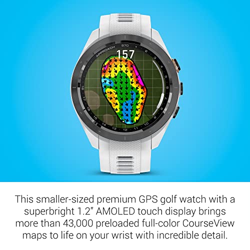 Garmin Approach S70 Premium GPS Golf Watch White