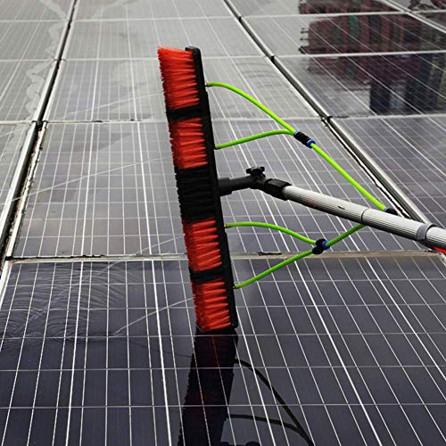3-12M Window Cleaning Pole, Window Cleaning Brush Equipment, Window Cleaner Kit, Water/Hose Fed Pole, Cleaning Photovoltaic and Solar Panels/5M Rod/30Cm Brush Head (3m Rod 50Cm Brush Head)