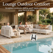 LayinSun 11 Pieces Patio Furniture Set with Fire Pit Table