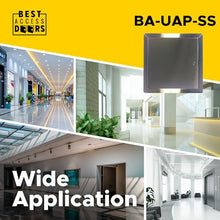 Best 24" x 24" Universal Access Panel with Flange, 16-Gauge 304 Stainless Steel Access Door for Non-Rated Wall/Ceiling, LEED Compliant Panel with Hidden Pin Hinge, Screwdriver Latch, BA-UAP-SS-FBA