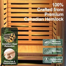 CedarLuma Canadian Hemlock Far Infrared Sauna, Fast Heat-Up, 1-Person