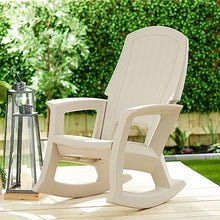 Semco Rockaway Heavy Duty All Weather Rocking Chair, Tan, 4 Pack