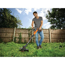 Black+Decker Rasentrimmer AFS Reflex Fadenverlängerung (18V 2,0Ah, 28 cm Schnittbreite, verstellbarer Zweithandgriff, Einzelfaden 9 m/1,6 mm, INKL. Akku und Ladegerät) STC1820PC