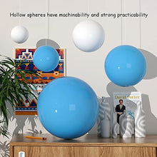 DULAI Mirror Finish Garden Ball,Gazing Balls, Stainless Steel Sky Blue Gazing Ball,Seamless ​Gazing Globe Garden Decorations,Counter,Window Decoration Hollow Ball Ornaments (Color : Sky Blue) (Color