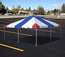 Party Tents Direct 20' x 20' Weekender Frame Canopy with Red White Blue Top