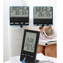 ASWRTYJO ABS Multifunctional Vertical Digital Display Electronic Thermometer Hygrometer