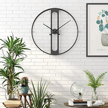 EHVYBDX Wall Clocks Modern Large Wall Clock Iron Round Face Large Outdoor Garden Clock Home Decoration