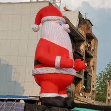 YBZCHLM Giant Christmas Inflatable Santa Claus with Gift Bag and LED Lights 20ft Red Model3