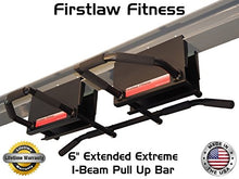 Firstlaw Fitness 6" Extended Extreme I-Beam Pull Up Bar Black