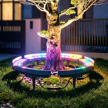 KPHYMOD Low Voltage Ring Tree Lights Outdoor Weatherproof AC24V RGB Color Changing Round Plant Uplight for Garden Yard Commercial Landscape Lighting(7 Packs)