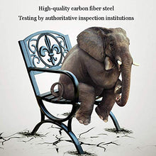 ELUKHT Daily Necessities Outdoor Terrace Metal Wrought Iron Dining Chair, Single Chair with armrests and Back, Outdoor Metal Rust-Proof Seats for patios, porches and Decks (A)