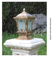 ALDEPO Courtyard Light Column Lamp Stigma Floor Lamp Lantern Outdoor Lighting Outdoor Column Lights Street Lamp Decor Light/38Cm