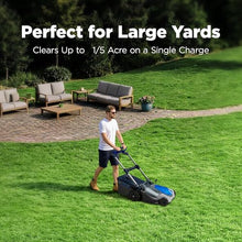 Kraftsense 21" Cordless Lawn Mower, 80V Self-Propelled Mower with 2×4.0Ah Battery & Charger, Ultra-Quiet Motor for Medium-to-Large Yards, Lawn Care, Backyard Maintenance