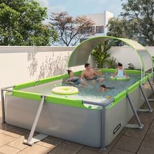 KJLYLPP Folding Covered Swimming Pool, Large Inflatable, Adults, Backyard Family, Outdoor (3.9m)
