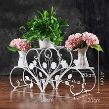 MIIKHI Multiple Plant Stand Flower Rack Nordic Wrought Iron Flower Stand Balcony Living Room Multi-Story Indoor Creative Fashion Flower Stand White Flower Stand Plant Display R