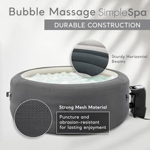 INTEX SimpleSpa 4 Person Inflatable Hot Tub, Portable Spa with 100 Jets