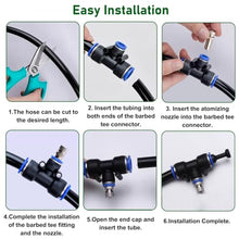 Farm Cooling Spray Watering Devices, Fence Misting for Pig Duck Chicken Cow