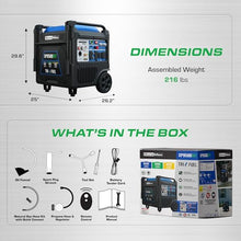DuroMax XP9500iHT 9,500-Watt Tri Fuel Portable Digital Inverter Generator - Gas, Propane & Natural Gas, Remote Electric Start, Whole Home Power Backup, Transfer Switch Ready, RV & Emergency Ready