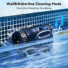 Sat30 Sonar Navigation Pool Vacuum for Inground Above Ground Pools, Climb Stairs Pool Cleaner with 3 Modes, Powerful Suction, Self-Parking, Wall&Waterline Cleaning Pool Robot, Clean Up to 2150 Sq.Ft